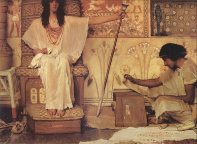 Alma-Tadema, Sir Lawrence Joseph Overseer of Pharoah's Granaries (mk24)